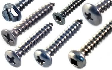 Sheet Metal Screws<br />18-8 / 304 Stainless Steel