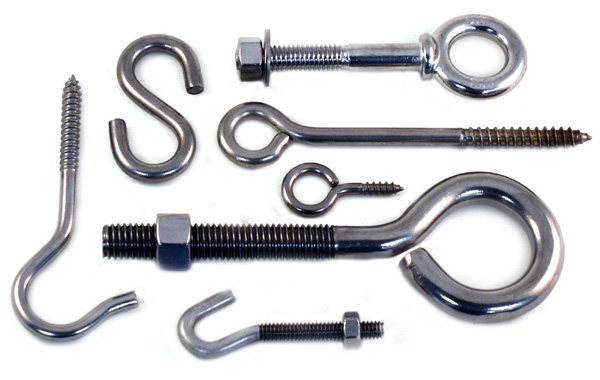 Eye Bolts and Hooks<br />Stainless Steel