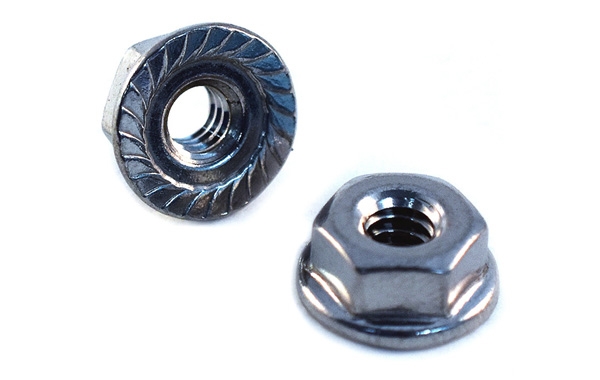 Serrated Flange Nut<br />18-8 / 304 Stainless Steel
