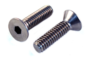 Flat Socket<br />Head Cap Screws<br />18-8 / 304 Stainless Steel